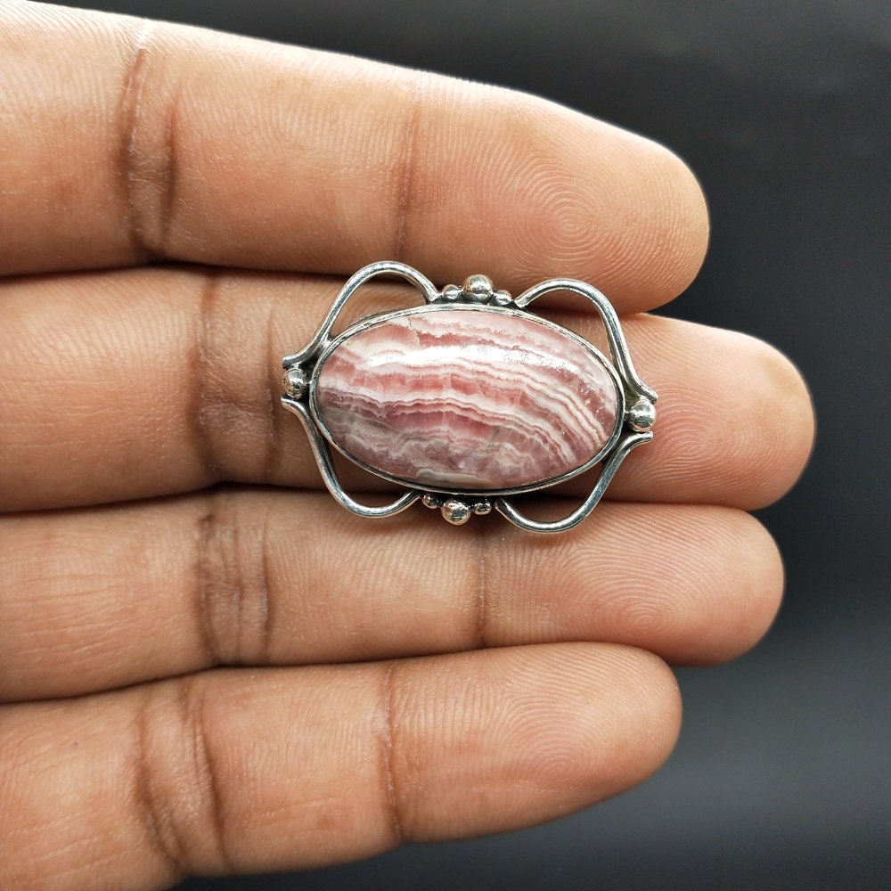 Beautiful Rhodochrosite GemStone Ring - 925 Sterling Silver Ring - Boho Ring - Wedding Rings - Silver Rings- gifts for her -Bohemian Ring