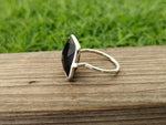 Black Onyx Boho Statement  Sterling Silver Ring - Fashion Ring - Beautiful Black Ring - Onyx Ring - Bezel Silver Jewelry - Boho Onyx Ring