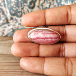 Natural Rhodonite Marquise Stone ring - Cabochon Fire ring - 925 sterling silver ring - Big Size ring - Anniversary Gift - Labradorite